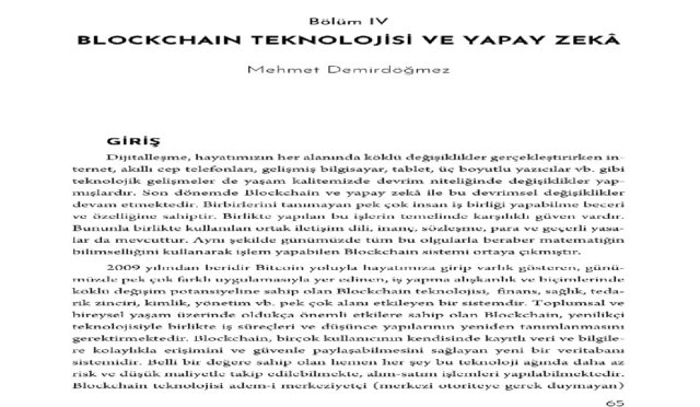 Blockchain ve Yapay Zeka: Geleceğin Teknolojileri
