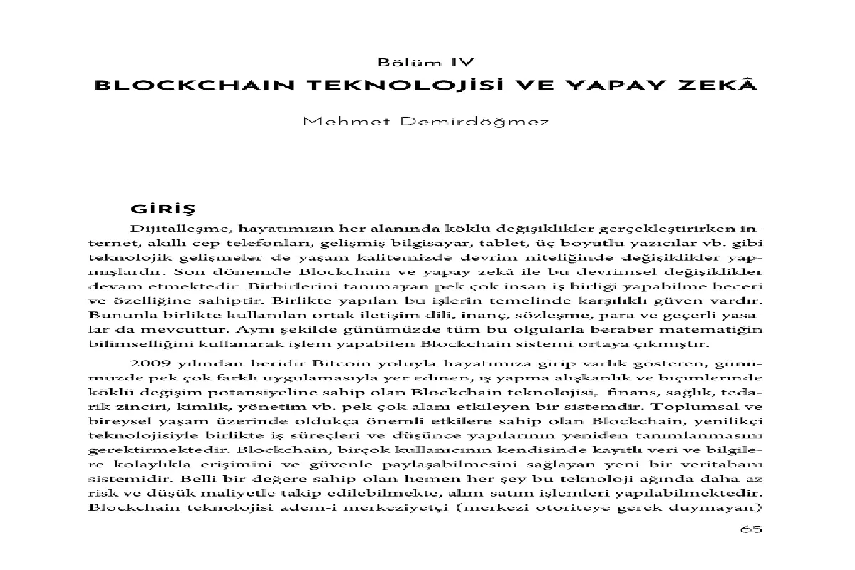 Blockchain ve Yapay Zeka: Geleceğin Teknolojileri