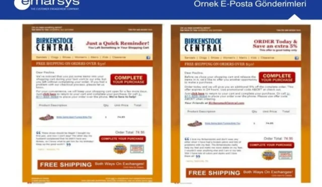 Terk Edilmiş Sepet E-postası: Müşteri Dönüşümünü Artırın